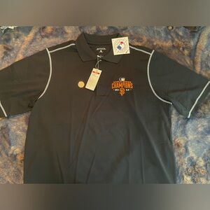 NEW Rare Men’s Antigua Black World Series SF Giants Champions Polo